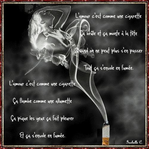 l amour c est comme une cigarette translation L'amour c'est comme une cigarette